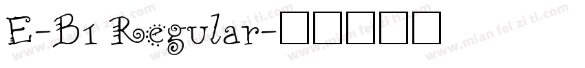 E-B1 Regular字体转换